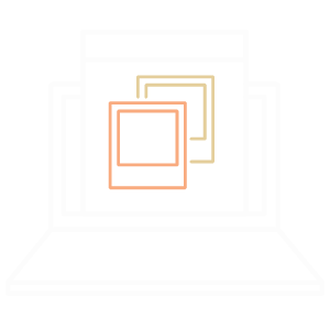 service-creativeicon illustration of computer screen showing multiple images