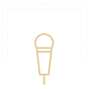 service-productionicon illustration showing stage truss and a microphone