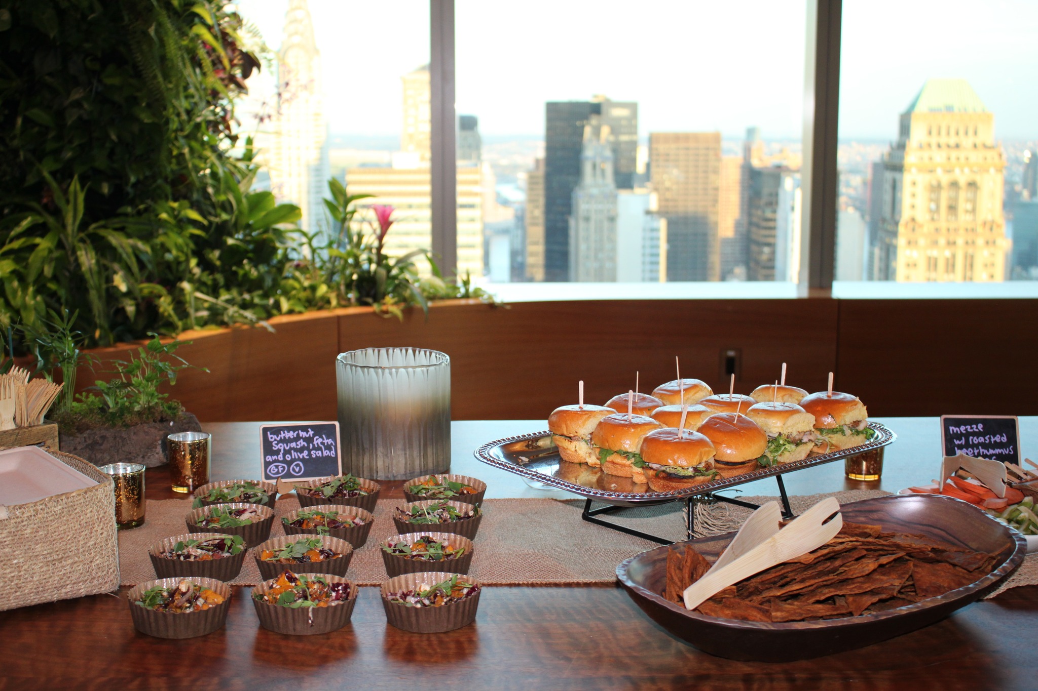 Food on table at NADAP Anniversary Reception, 2023