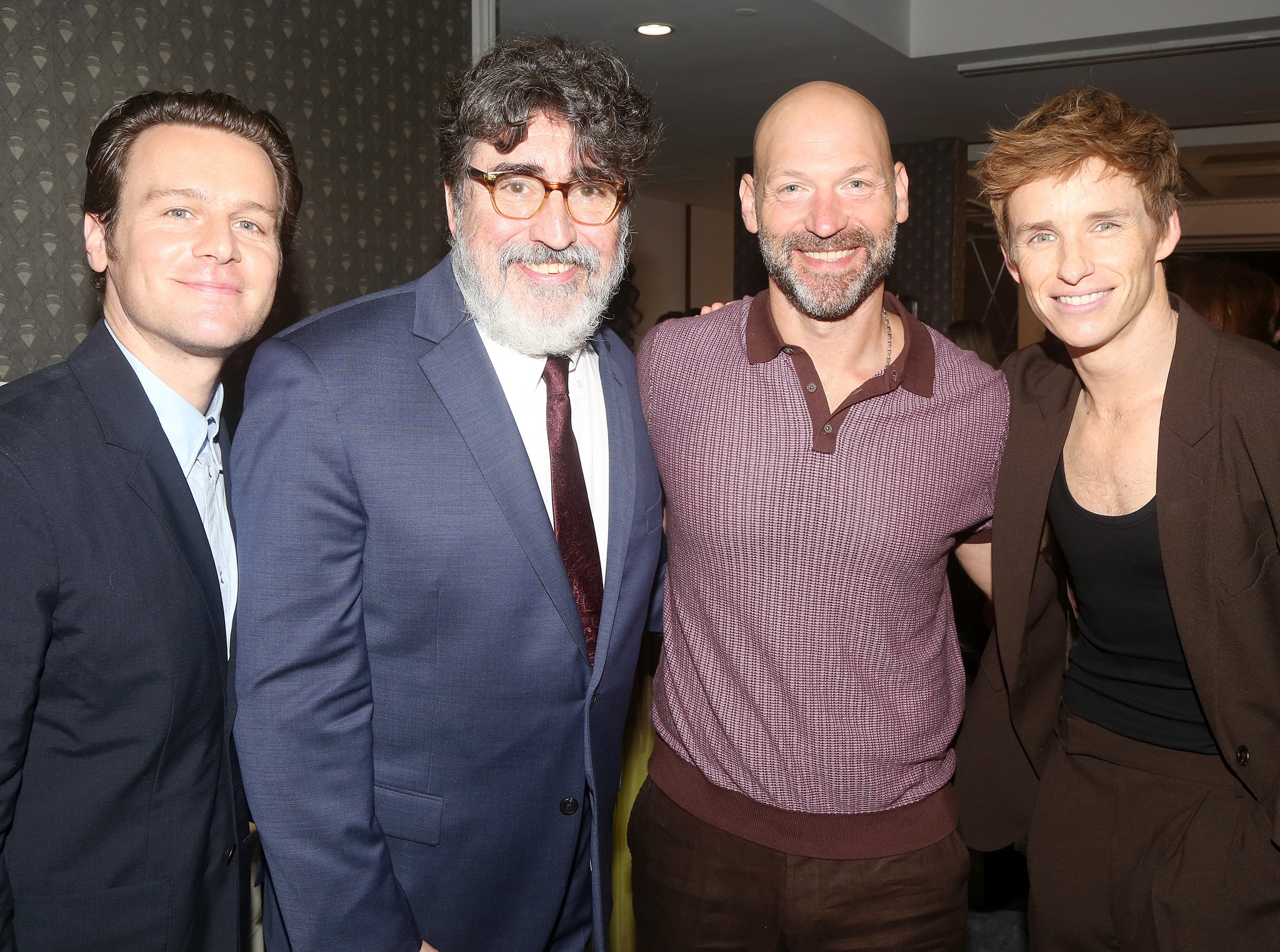 Four men smiling for photo at The 90th Annual Drama League Awards, 2024
