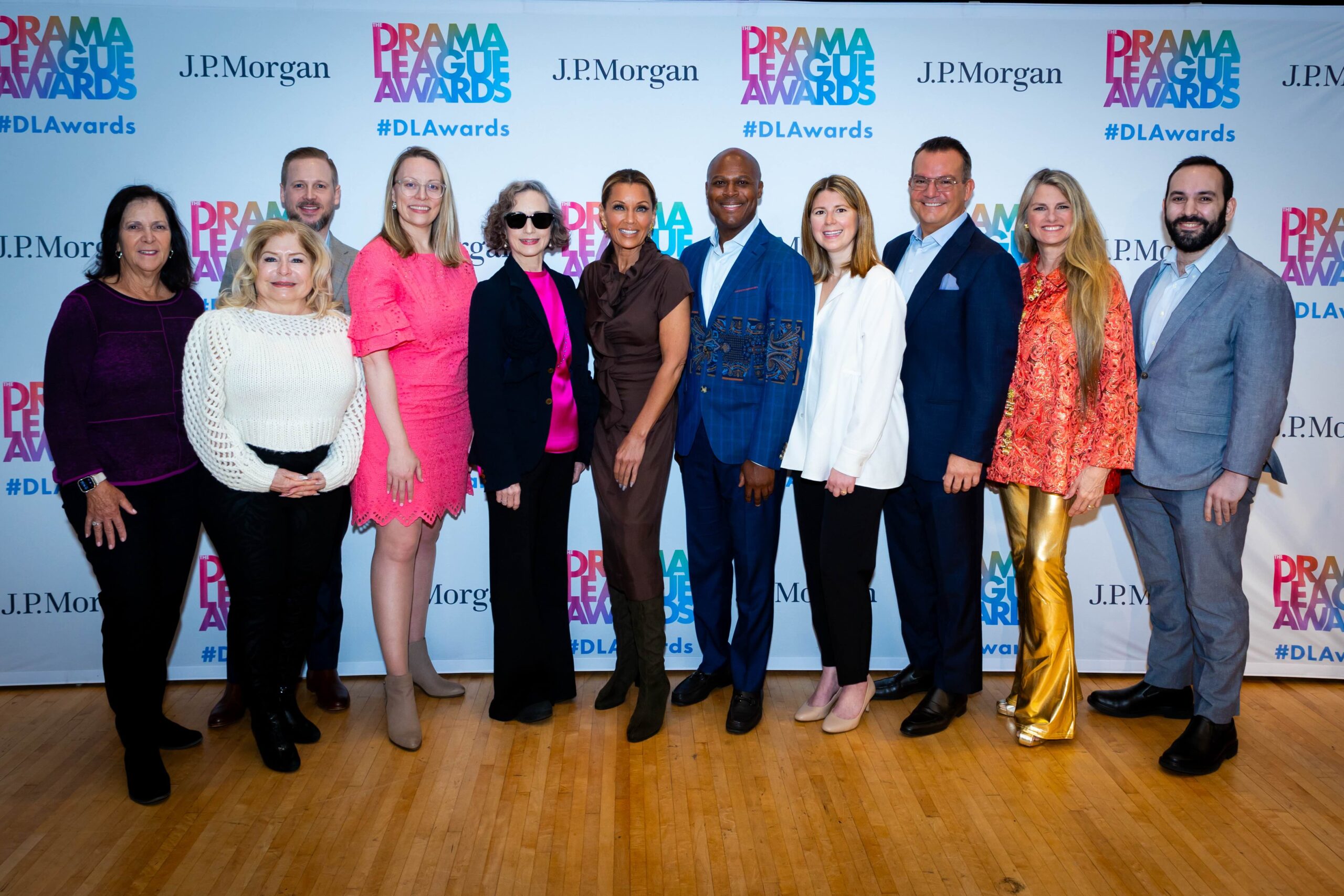 Group posing for photo The 90th Annual Drama League Awards Nominations Announcement, 2024